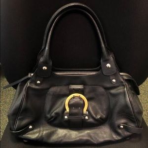 Salvatore Ferragamo Gancini Wicker Satchel